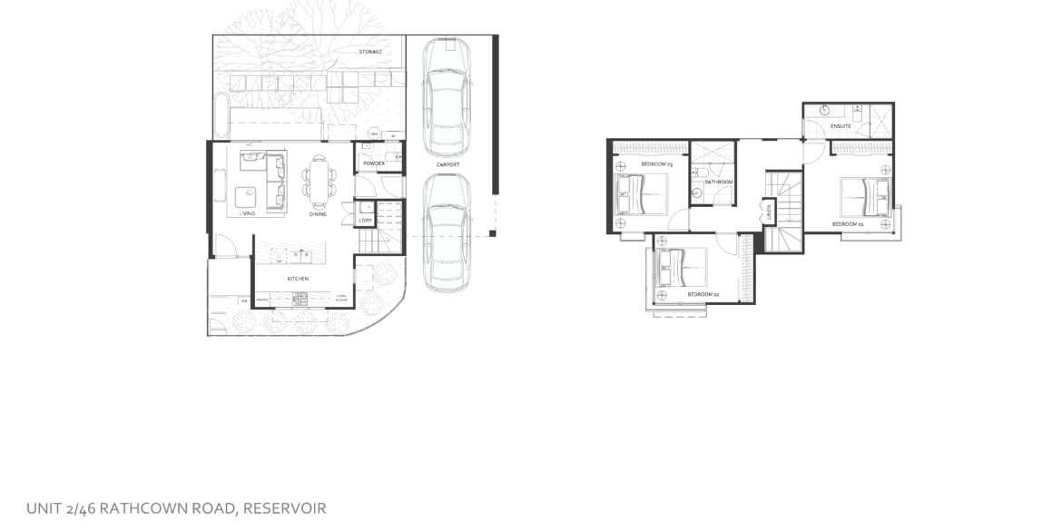 46 Rathcown Road, Reservoir - Unit 2 Marketing Floor Plan