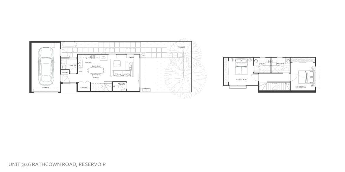 46 Rathcown Road, Reservoir - Unit 3 Marketing Floor Plan