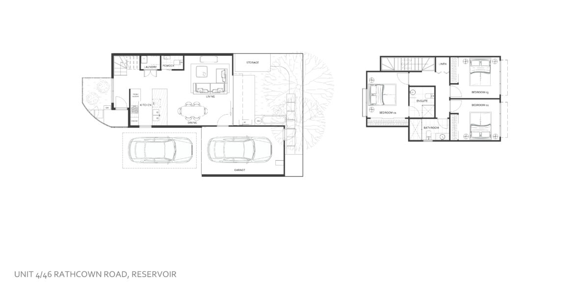 46 Rathcown Road, Reservoir - Unit 4 Marketing Floor Plan